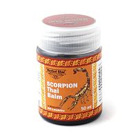 Бальзам тайский Скорпион (Scorpion Thai Balm) - разогревающий, обезболивающий / 50 мл, Herbal Star